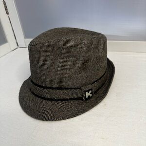 Kenny K Hat Mens large Wool Fedora Banded Lined